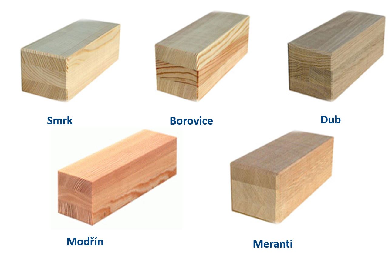 Nejčastější typy lamelových dřevin pro výrobu oken